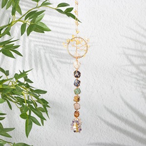 Tree Shape Colorful Stone Sun Catcher Perfect For Living Room Entrance And Gift Giving <b>Light</b> Catcher Wholesale From India - Product Image 1