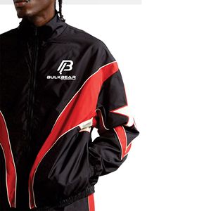 Veste coupe-vent en nylon personnalisable OEM ODM imperméable à capuche streetwear pour homme, veste de sport d'extérieur, fabricant, vente en gros - Product Image 3