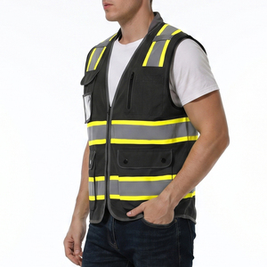 Chaleco de Trabajo de Alta Visibilidad Totalmente Personalizado, Material de Malla Ligero, Chaleco Reflectante Disponible en Todas las Tallas - Product Image 2