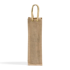 Handicraft 100% Natural Jute Wine <b>Bag</b> With Rope Handles Eco-Friendly <b>Medium</b> <b>Size</b> Shopping <b>Bag</b> For Bottles High Quality - Product Image 3