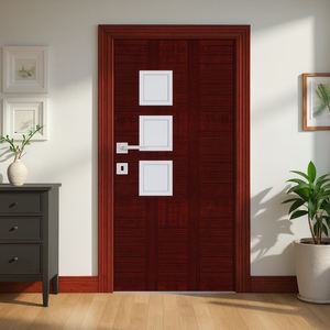 Porte en PVC imperméable, résistante au feu et aux termites pour salle de bain, chambre, cuisine, intérieur de maison, durabilité longue durée - Product Image 1