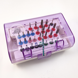 Kit de fraises d'osséodensification dentaire de qualité supérieure avec logo personnalisé Kit de chirurgie dentaire certifié CE Perceuse Instruments d'implant - Product Image 6