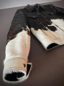 Chaqueta Bomber Vaquera de Alta Calidad, Chaqueta de Cuero de Piel de Poni, Chaqueta de Cuero con Pelo, Ajuste Personalizado, Chaqueta de Primera Calidad para Unisex - Product Image 6