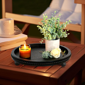 Wooden Beaded Decor <b>Tray</b> Rustic Wooden <b>Trays</b> <b>Table</b> Decorative <b>Trays</b> for Home Decor Kitchen <b>Table</b> Farmhouse Serving <b>Tray</b> - Product Image 3