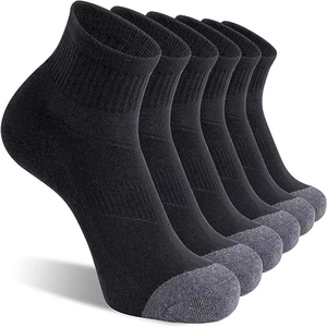 Ankle <b>Socks</b> Black Gray White Cotton Bamboo Fiber Breathable Knitted for Adults Summer Casual Wear - Product Image 5