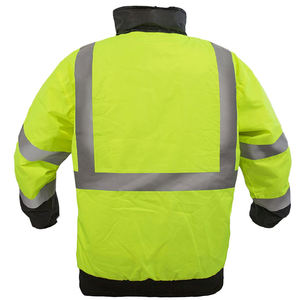 Vestes réfléchissantes personnalisées de haute qualité, veste de sécurité pour la construction, fermeture éclair, veste d'hiver haute visibilité, vêtements de sécurité - Product Image 4