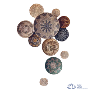 [BEST SELLING] | Seagrass Plates Handmade Woven <b>Wall</b> Hanging Platter For Hotel Airbnb Home Interior Decor from Vietnam - Product Image 1