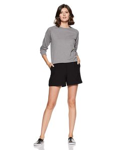 Sudadera de Manga Larga con Cuello Redondo Gris para Mujer, con Bolsillos, Transpirable, de Punto, Informal, de Verano, 100% Algodón, Manga Larga - Product Image 1