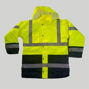 Chaqueta de Seguridad Reflectante de Alta Visibilidad para Invierno, Transpirable y Ecológica, con Capucha y Cierre de Cremallera, Más Vendida - Product Image 2