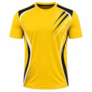 Camiseta de Manga Corta para Hombre, Color Verde Oliva, Cuello Redondo, Ajuste Regular, Deportiva, Transpirable, de Secado Rápido, Tejido de Punto con Spandex, Diseño Geométrico - Product Image 2