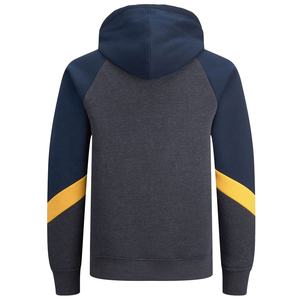 La costumbre de los hombres al por mayor sólido simple en blanco con capucha de lana con capucha manga completa Sudadera con capucha estilo terry con capucha - Product Image 2