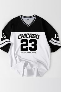 Haut de sport respirant en coton pour femme, manches courtes, coupe ample confortable, tissu jersey uni teint - Product Image 3