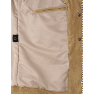 Wholesale Genuine Cow <b>Suede</b> Leather Western Beige <b>Jacket</b> Men's Cowboy Fringe Coat Custom OEM ODM Private Label Manufacturer - Product Image 4