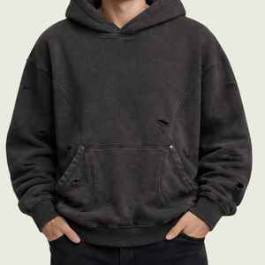 Bulk Production Custom Cotton Fleece Hoodies Wholesale OEM Manufacturer Private <b>Label</b> Heavyweight Pullover Supplier - Product Image 4