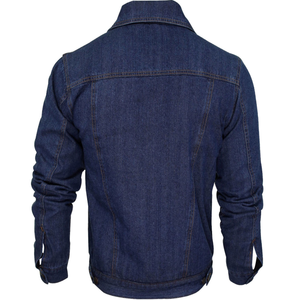 Veste en jean multi-poches avec patchs et boutons |   Veste en jean décontractée pour homme, style workwear, pour l'automne/hiver/été/printemps - Product Image 3