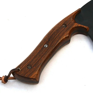 Cuchillo de Chef Burraq OEM Hecho a Mano, de Acero al Carbono de Grado Industrial, Multifuncional, con un Hermoso Diseño y Mango de Madera, 12 Pulgadas - Product Image 4