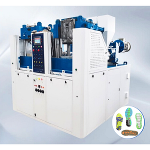 TM 100 Machine de moulage hydraulique verticale électrique Équipement de semelle double couleur Vis d'usine de fabrication de PVC EVA d'occasion - Product Image 2