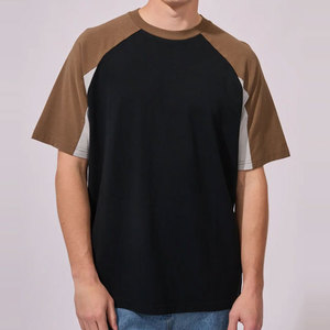 T-shirt décontracté pour homme, col rond, en polyester/coton, séchage rapide, confortable, de haute qualité, coupe ajustée, uni et lavé - Product Image 6