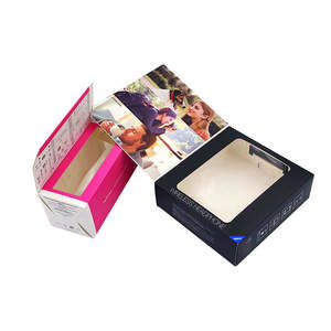 Custom Design Luxury Paper Packaging <b>Box</b> with PVC Window & Magnetic Closure for Electronic Headphones - Product Image 1