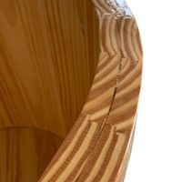 Proveedor vietnamita, bañera de madera de barril, diseño de bañera de remojo de madera larga, compra a granel personalizada en Stock