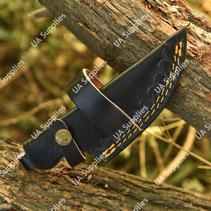 Funda de Cuero de Vaca Grueso de Primera Calidad Cosida a Mano para Cuchillo, con Logotipo Personalizado, para Llevar en el Cinturón, para Cuchillos de Hoja Fija, Supervivencia al Aire Libre, Camping, Venta al Por Mayor - Product Image 2