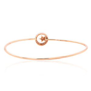 Pulsera de Oro Rosa de 18K de Alta Gama para Mujer, Cadena Lisa de Oro Real de 18Kt, Proveedor de Joyería al por Mayor, Pulseras para Dama 3.510g - Product Image 2