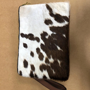 Handmade Hair-On Leather Laptop Sleeve Premium Cowhide Case for 13 15 Inch Custom Wholesale LHLS-0004 - Product Image 1