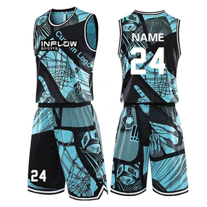 Maillots de basket-ball personnalisés avec votre propre logo, en mesh polyester respirant, sublimation, pour hommes et étudiants. - Product Image 5