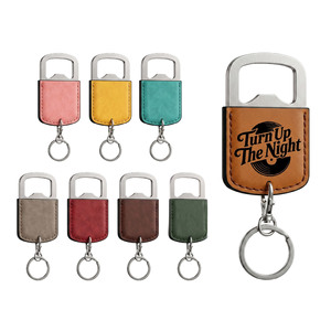 Ouvre-bouteilles double extrémité en acier inoxydable avec poignée en cuir PU, outils de bar pour hôtels et restaurants - Product Image 6