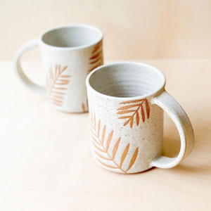 แก้วกาแฟเซรามิคลายมะนาวเมดิเตอร์เรเนียนวาดด้วยมือ พร้อมหูจับลูกปัดลายทางสีฟ้าน่ารัก สไตล์เกาหลี - Product Image 5