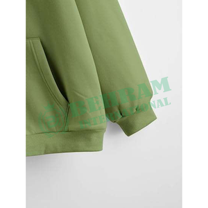 เสื้อฮู้ดซิปผ้าฝ้าย 100% คุณภาพสูง ใส่สบาย ทรงปกติ ไหล่ตก ยาวพิเศษ ถักทออย่างดี สีพื้น เหมาะสำหรับใส่ลำลองในฤดูหนาว - Product Image 4