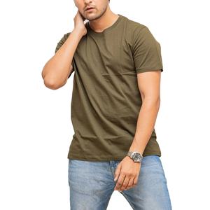 Camiseta de Algodón Lisa para Hombre, Venta Caliente, Logotipo Personalizado, Cuello Redondo, Manga Corta, Camiseta Básica Informal, OEM, Venta al Por Mayor - Product Image 1