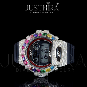 Reloj de cuarzo Miyota de lujo para hombre, caja de 41mm, correa de goma negra, cristal analógico, manecillas luminosas, cierre oculto, resistente al agua 3BAR - Product Image 2