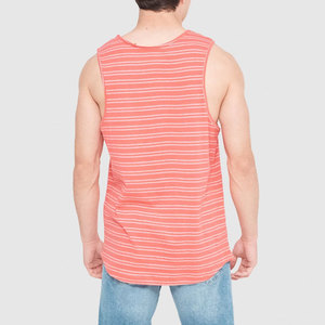 Latest Design New Arrival Hot Selling <b>Men</b> Lining Tank Top Customized Front Pocket Design Loose Fit Longline Summer <b>Singlet</b> - Product Image 3