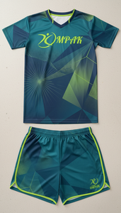 Ensemble Maillot et Short de Volleyball Hexagonal en Obsidienne Personnalisé en Gros, OEM, Séchage Rapide, Tenue d'Équipe, Sublimation, Vêtements de Sport - Product Image 5