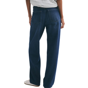 Jeans droits taille haute pour femmes, pantalon en denim classique, pantalon décontracté confortable, bas de tenue tendance, production sur mesure, vente en gros - Product Image 2