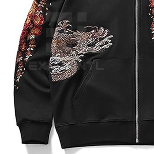Custom 600 Gsm High Quality Heavy Weight Puff Print <b>Men's</b> 100% Cotton Embroidery Hoodie Sweatshirt - Product Image 4