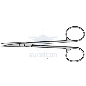 Tijeras Quirúrgicas Iris de 11.5 cm / 4-1/2 Pulgadas, Afiladas, Curvas y Planas, de Acero Inoxidable, para Corte de Precisión Médica - Product Image 2