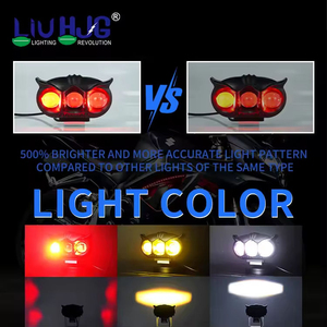 Luces Antiniebla LED Cuadradas Mini de 2 Pulgadas Liu Front Plastic Amarillas para Motocicleta y Automóvil - Product Image 6