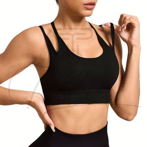 High Quality Sexy Crosses <b>Open</b> Back Sports <b>Bra</b> for Adults Quick Dry Plus Size Fashionable Private Label Sports <b>Bra</b> for Women - Product Image 2