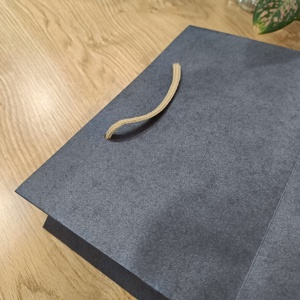 Customized Luxury Eco-Friendly Handmade Biodegradable Recyclable White Paper Tote <b>Bag</b> Cotton Rope Handle Lamination Digital Gift - Product Image 2