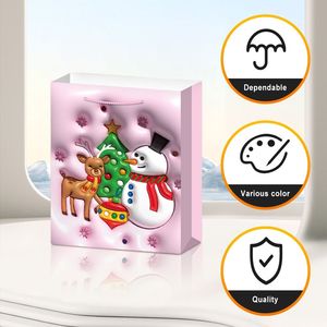 Essenziali per Feste Natalizie: 12 Sacchetti Regalo in Cartoncino Bianco Premium 18x8.5x24cm per Occasioni Festive - Product Image 6