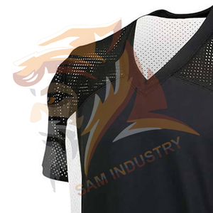 Maillot de football américain personnalisé pour adultes, haute qualité OEM, respirant, 100 % polyester, nom et numéro imprimés. - Product Image 5