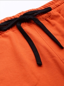 Pantalones Deportivos Casuales para Hombre, Color Naranja, Estampados, con Cintura Elástica y Cordón Ajustable, con Logotipo '98' en la Pierna Izquierda, para Otoño - Product Image 3