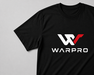 Warpro <b>Men</b>’s Premium Lightweight Cotton T-<b>Shirt</b> Short Sleeve O-Neck Casual Regular Fit with Custom Front Logo Print - Product Image 2