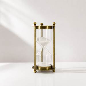 Solid Brass Sand <b>Timer</b> Handmade Decorative Vintage Hourglass Elegant Home Office Table Accent Gift - Product Image 3