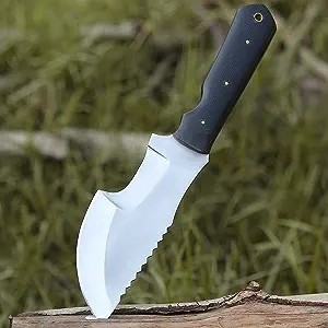 Couteau de traqueur droit artisanal en acier inoxydable de qualité industrielle, manche en Micarta, 10 pouces, pointe tombante, style Viking, pour camping et chasse - Product Image 5