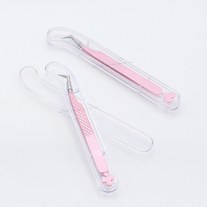 Hand Tasted Lash Extension Twezeer High Quality Curves <b>Eyelash</b> <b>Tweezer</b> Custom Logo Straight Pointed <b>Tweezer</b> - Product Image 3