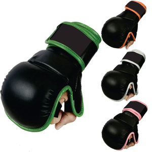 ถุงมือ MMA สำหรับฝึกซ้อม ออกแบบให้เปิดฝ่ามือ จับถนัดมือ ทนทาน ป้องกันแรงกระแทกได้ดี พร้อมแผ่นรองรับแรงกระแทก คุณภาพพรีเมียม - Product Image 1
