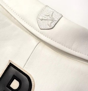 Avirex <b>Men's</b> Genuine Leather Bomber <b>Jacket</b> Breathable Windproof Custom Colors Winter Collection <b>White</b> Leather Avirex <b>Men</b> <b>Jackets</b> - Product Image 4